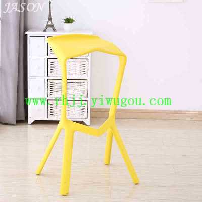 Plastic bar chair / high foot stool / coffee / outdoor dining leisure chair