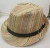 Wholesale Fashion New Straw Fedora Hat Top Hat Belt Color Straw Hat Breathable Beach Hat