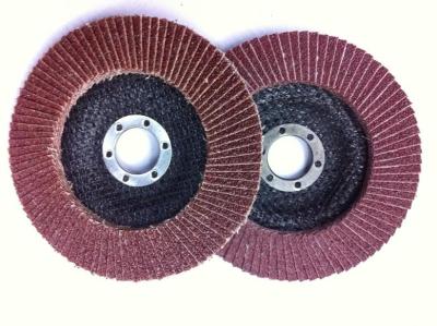 Factory Direct Sales 5-Inch 125*22 Brown Fused Alumina Red Sand Net Cover Louvre Blade Flap Disc