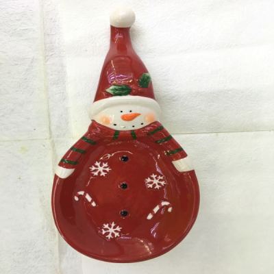 Ceramic Christmas spoon gift candy jar