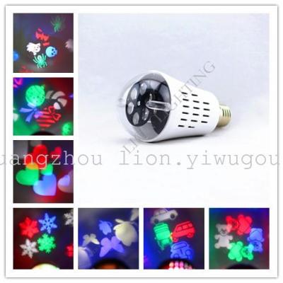 Factory Direct Sales 2018 Holiday Lights Led Lights Four Figure Rotating Pattern Lights
