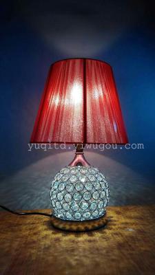 Table lamp crystal lamp, drawing lampshade crystal lamp dual switch lamp LED light