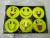 Large reflective smiling face sticker