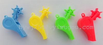 Multi color windmill whistle