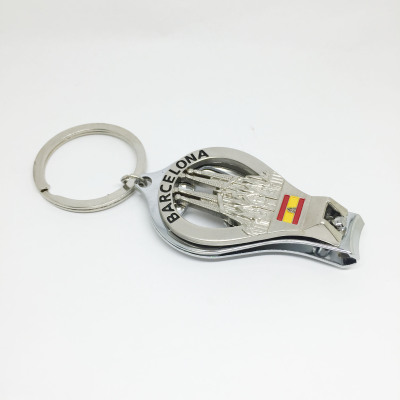 Barcelona nail scissors Five Fingers Group tourism commemorative key ring