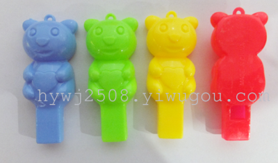 Multi color bear whistle