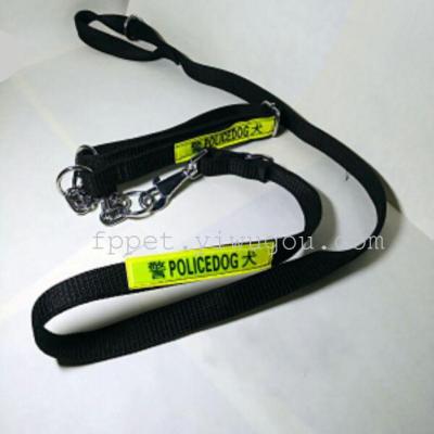 Pet Supplies 2.5 Police Dog Chest Back Hand Holding Rope Reflective Dog Breast Strap Traction Belt Factory Direct Sales