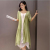 Xia Da code women's casual dress linen dress literature two piece suit