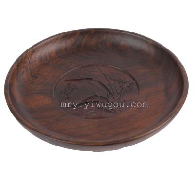 Family black sandalwood used wooden plate manufacturers direct selling