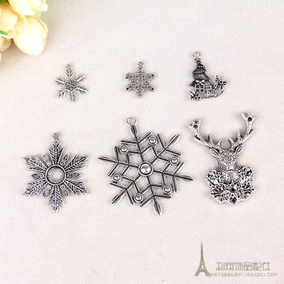 DIY zinc alloy jewelry accessories Christmas series retro accessories accessories