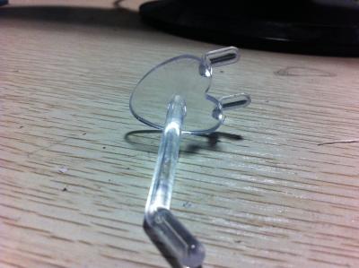 Plastic Heart-Shaped Hook, Apple Hook 5cm
