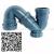 PP silent pipe fittings are three pipe fittings for water supply fittings