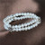 Freshwater pearl pearl bracelet 7-8mm natural silver jewelry
