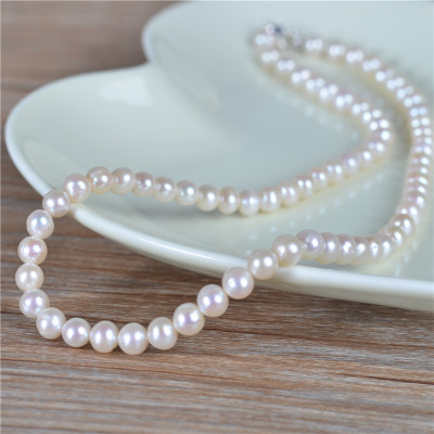 9-10mm natural pearl necklace