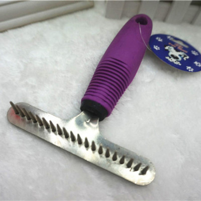 Rake comb dog open knot comb long hair thick hair dog special comb pet massage comb pet supplies