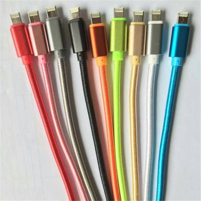 One of the first dual fast charging line apple Android double sided universal data line front apple Android