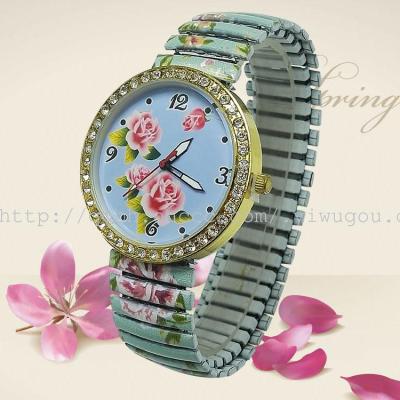 Vintage Rose Love diamond watch spring with stamp