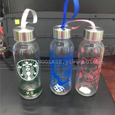 Creative advertising promotional glass logo making glass cup 