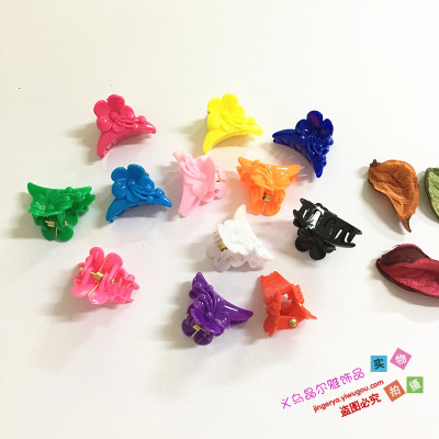 Factory direct bright color plastic Mickey children headdress hairpin Liu Haijia