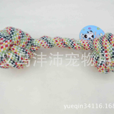 Pet Supplies Fp8131 Pet Cotton Rope Toy Dog Training Supplies Single Ball Cotton Rope Bite Factory Direct Sales