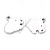 Thread Cutting Small Pendant DIY Bracelet Anklet Necklace Ear Stud Stainless Steel Accessories Processing Customized Elephant