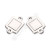 Stainless Steel Small Pendant DIY Bracelet Anklet Necklace Accessories Processing Customized Solid Square