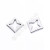 Stainless Steel Small Pendant DIY Jewelry Accessories Professional Processing Customized Square Quadrangle Star