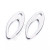 Stainless Steel Small Pendant DIY Bracelet Anklet Necklace Accessories Customized Oval Piece