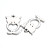 Wire Cutting Small Pendant DIY Bracelet Anklet Necklace Ear Stud Stainless Steel Accessories Owl