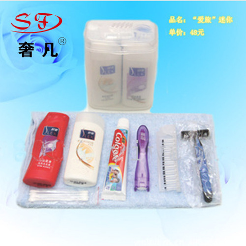 love travel mini hotel paid supplies washing set travel supplies