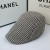 Winter Korean Style Houndstooth Peaked Cap All-Matching Beret Director Hat Men's Old Hat 3 Colors