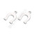 Stainless Steel Small Pendant DIY Bracelet Anklet Necklace Accessories Processing Customized Ω Type Inverted U-Shaped