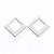 Stainless Steel Small Pendant Bracelet Anklet Necklace Accessories Customized Hollow Square