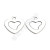 Stainless Steel Small Pendant DIY Bracelet Anklet Necklace Ear Stud Accessories Customized Love Heart