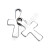 Stainless Steel Small Pendant DIY Bracelet Anklet Necklace Ear Stud Accessories Cross