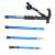 Sled dog outside the four section of the aluminum alloy hiking cane cane walking curved handle