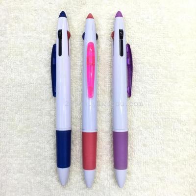 Three color ball point pen