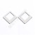 Stainless Steel Small Pendant DIY Bracelet Anklet Necklace Ear Stud Accessories Processing Customized Square