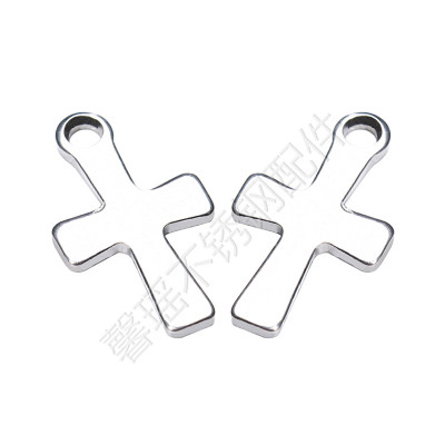 Stainless Steel Small Pendant DIY Bracelet Anklet Necklace Ear Stud Accessories Cross