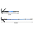 Sled dog outside the four section of the aluminum alloy hiking cane cane walking curved handle