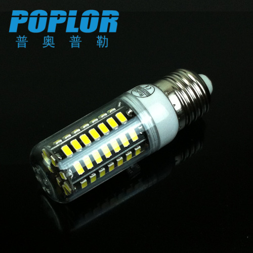 led corn light with hood 5w energy saving bulb 5730 chips 64 pieces wide pressure environmental protection