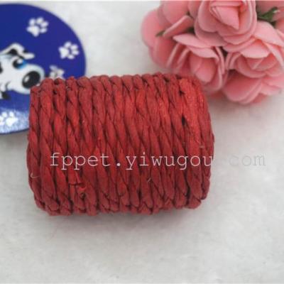 Pet products can be scratched Pet cat toys can be grinded cat toys sisal red cylinder