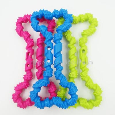 Pet Supplies Pet Toys Bite-Resistant High Quality Rubber Pet Molar Toys Rope Pull Ring Bite Toys