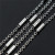 304 Stainless Steel Chain 0.6 Flat Hot Cross Bun Horizontal Pattern Bracelet Anklet Necklace Accessories