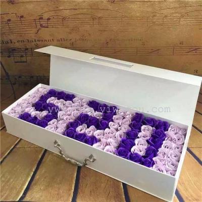 New romantic rose soap flower gift