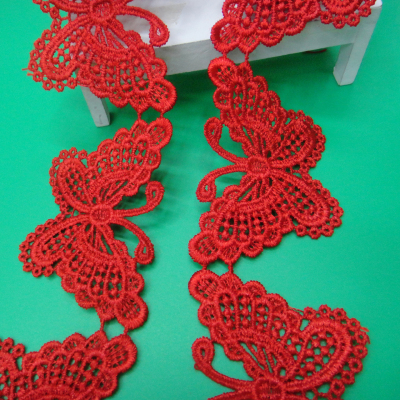 Water soluble lace lace embroidery garment accessories barcode headdress jewelry flower head hair head hoop material