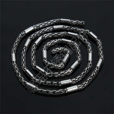 304 Stainless Steel Chain 3.0 Mesh Chain Bag Horizontal Pattern Bracelet Anklet Necklace Ornament Chain Accessories