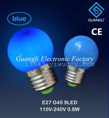 110/220v e27/b22 decorative ball bulb led color light 