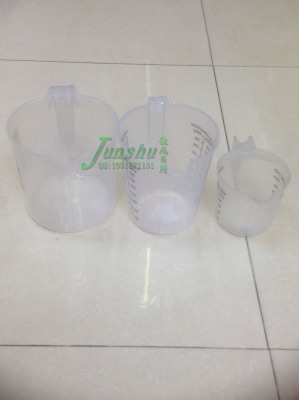 Plastic transparent measuring cup with scale bakery coffee tea shop kitchen household standard measuring cups