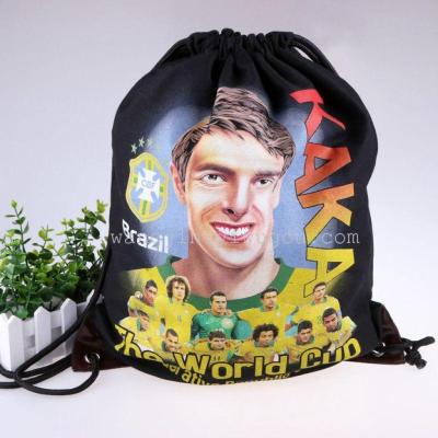 Kaka Football Storage Bag Cotton Bag Environmental Protection Drawstring Bag Backpack